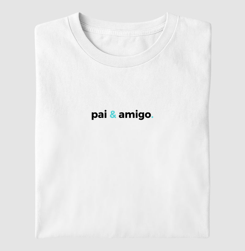 Camisa Pai & Amigo Preto & Azul Claro