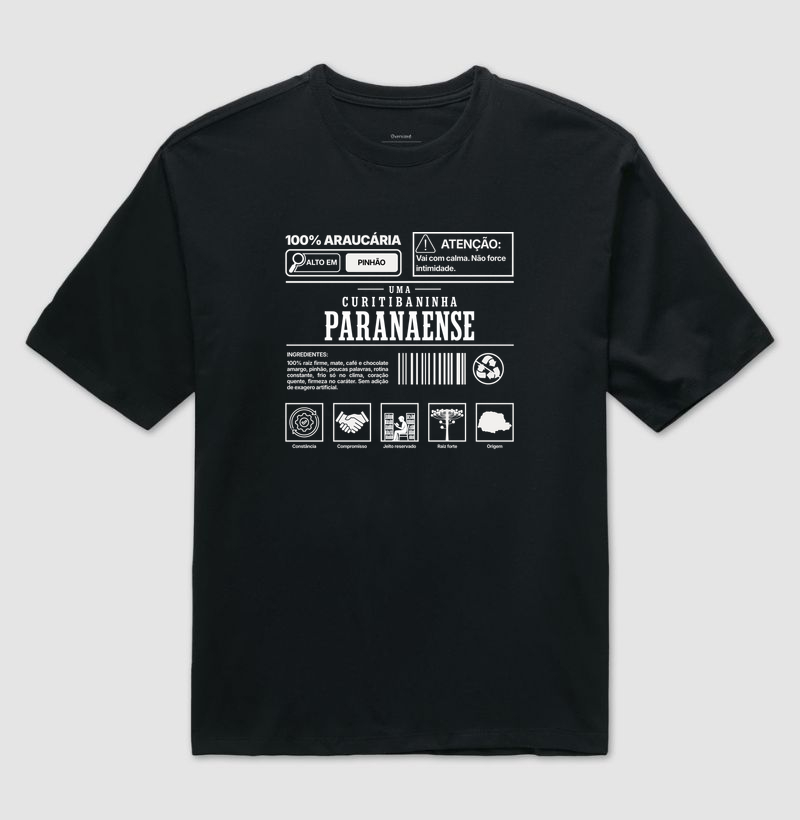Curitibaninha Paranaense | Essencia PR - Camiseta Oversized