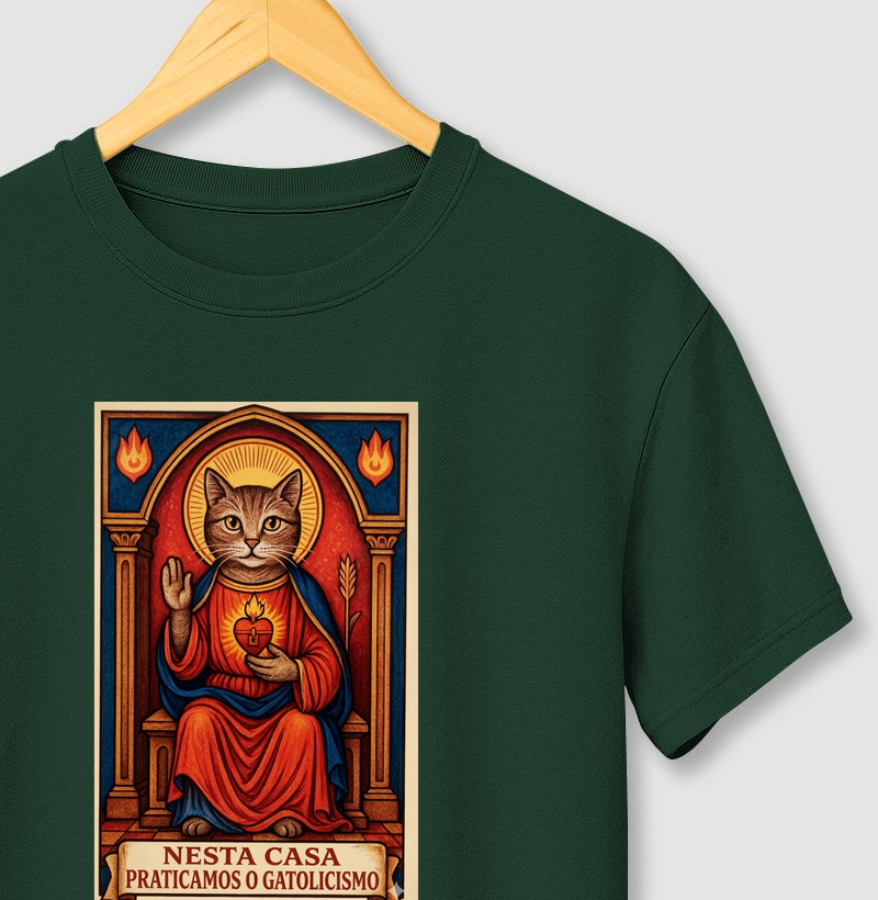 Nesta casa praticamos o gatolicismo