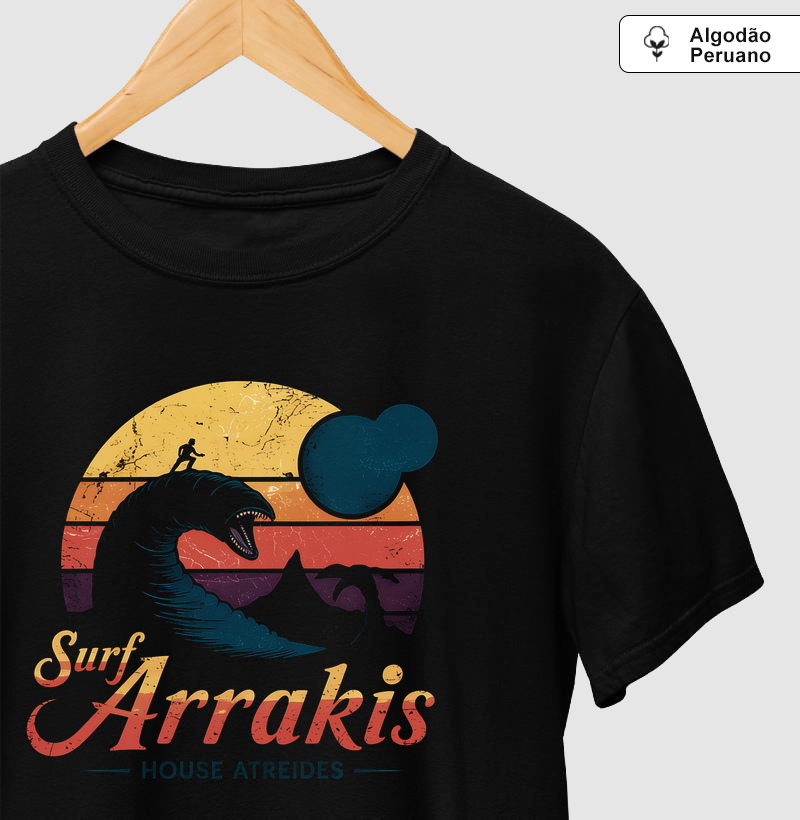 Camiseta Algodão Peruano Surf Arrakis - Camiseta Algodão Peruano