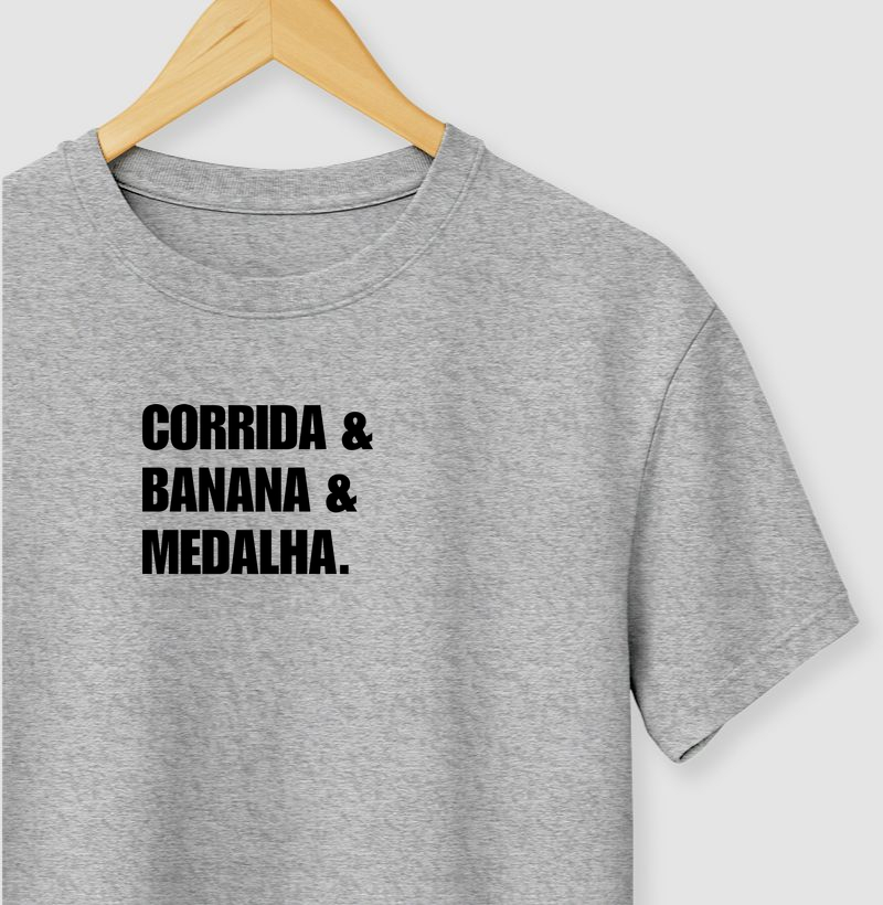 Corrida & banana & medalha.