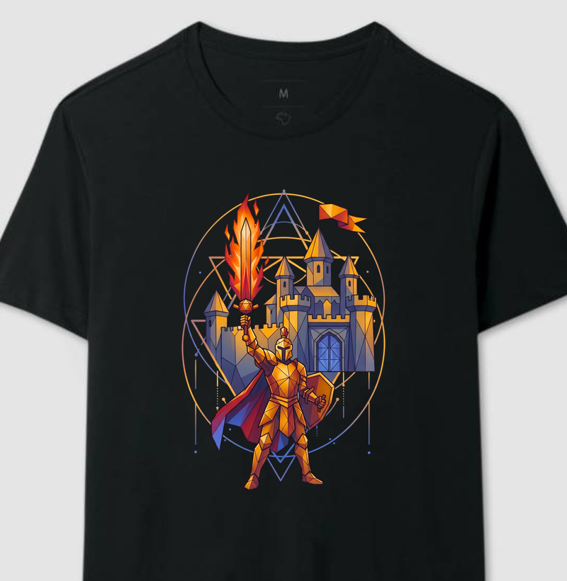 Guerreiro com Espada Flamejante