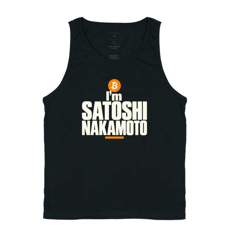 Camiseta Satoshi Nakamoto - Regata