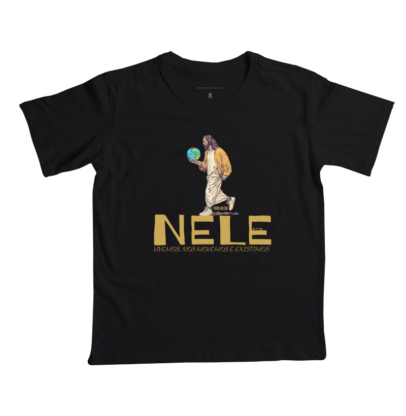 CAMISETA "NELE NOS MOVEMOS E EXISTIMOS" - INFANTIL