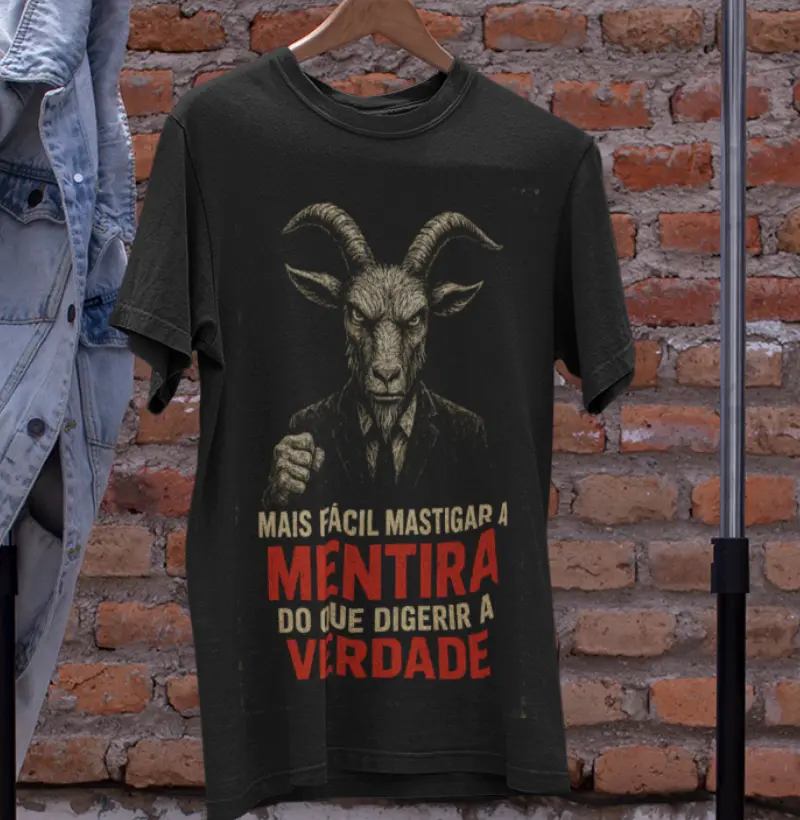 Mais fácil mastigar a mentira.