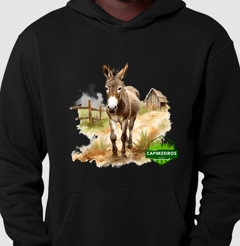Hoodie Slim Unissex Capimzeiros - Burros & Jumentos 3