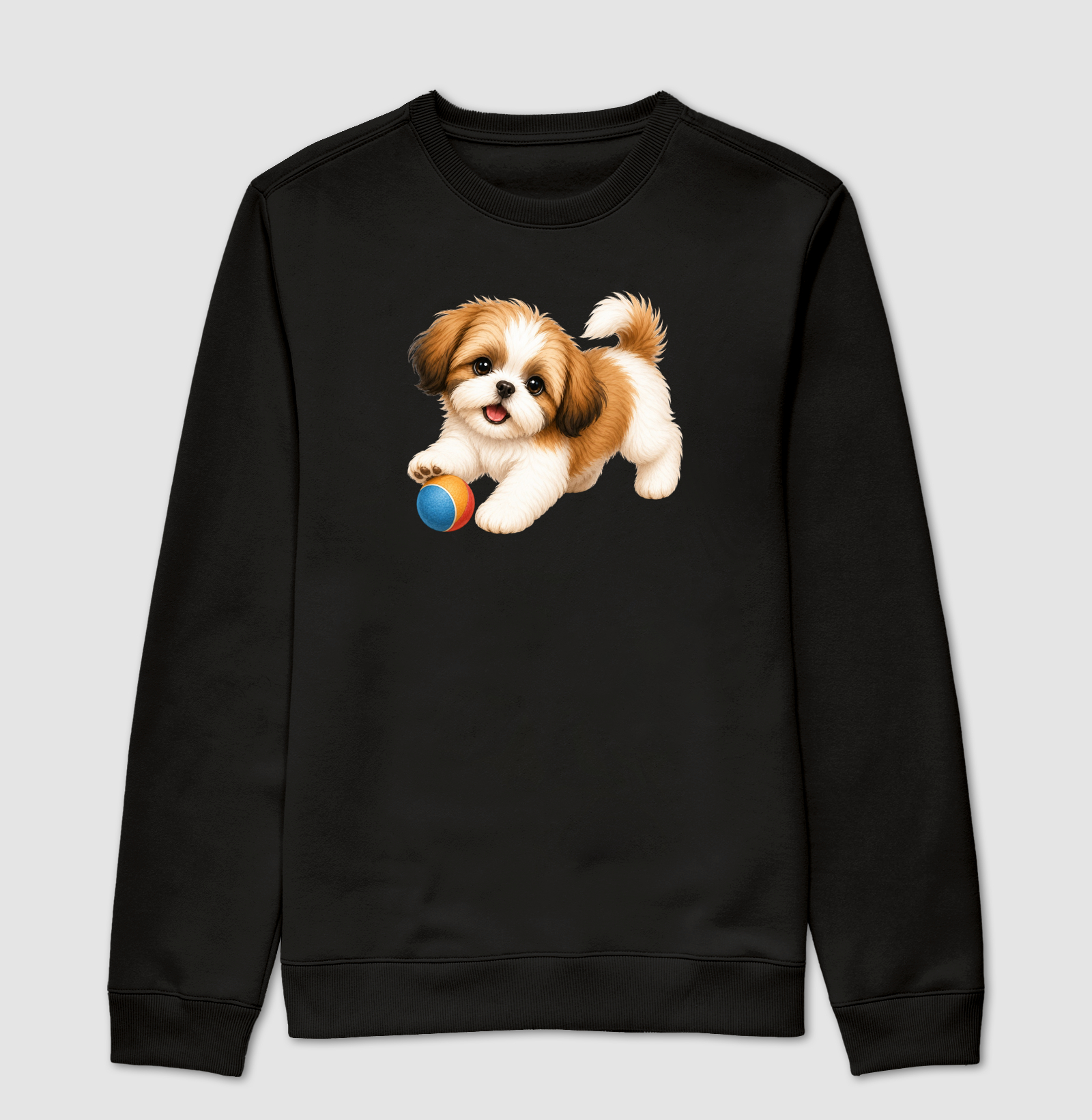 Shih Tzu - Desenho Animado - Suéter Moletom