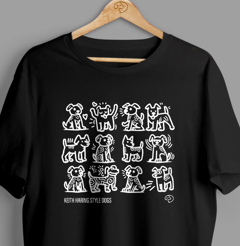 AUrte - Kaith Haring Style Dogs