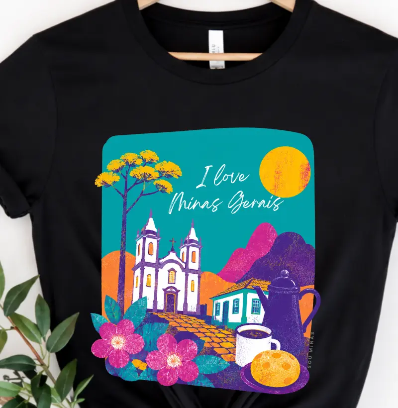 I Love Minas Gerais - Algodão Peruano - Camiseta Algodão Peruano
