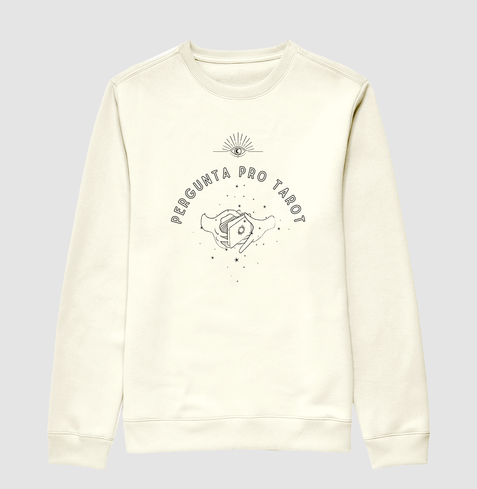 Moletom Pergunta pro Tarot Preto