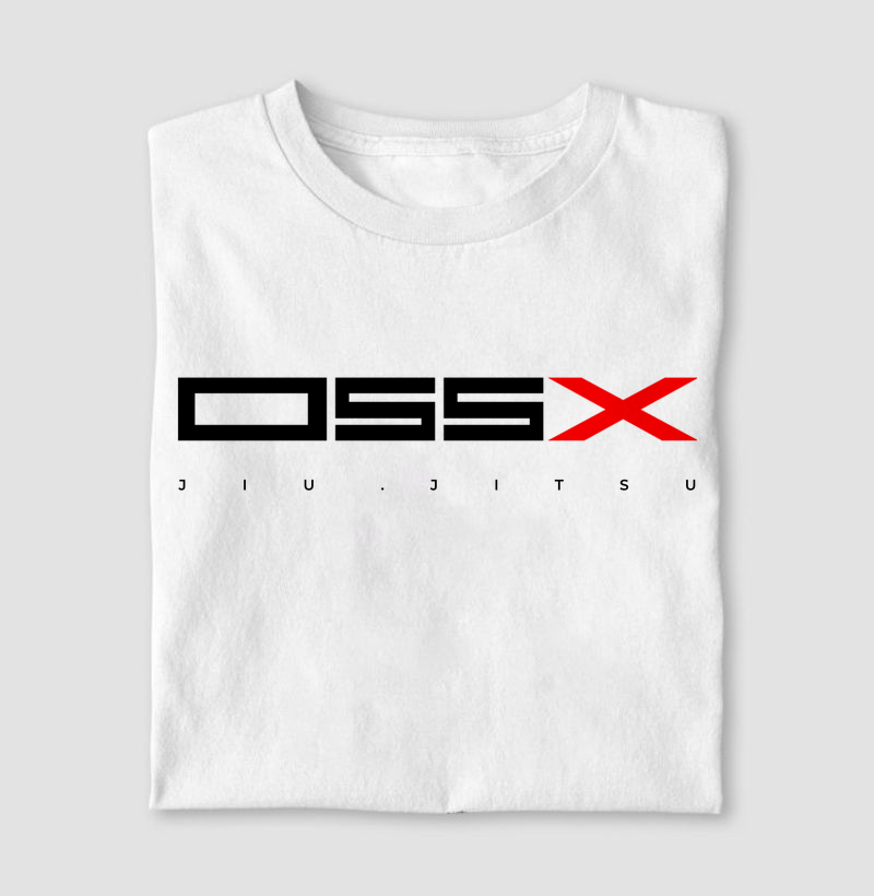 Camiseta OSSX Logo | Jiu Jitsu | Branca