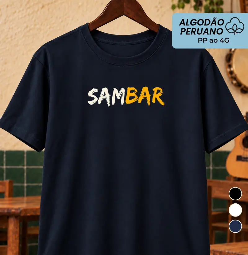 SamBar - Camiseta Algodão Peruano