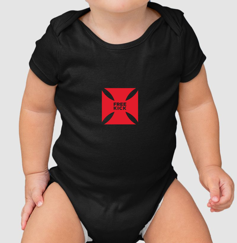 BODY INFANTIL FREE KICK CRUZ VERMELHA CENTRO