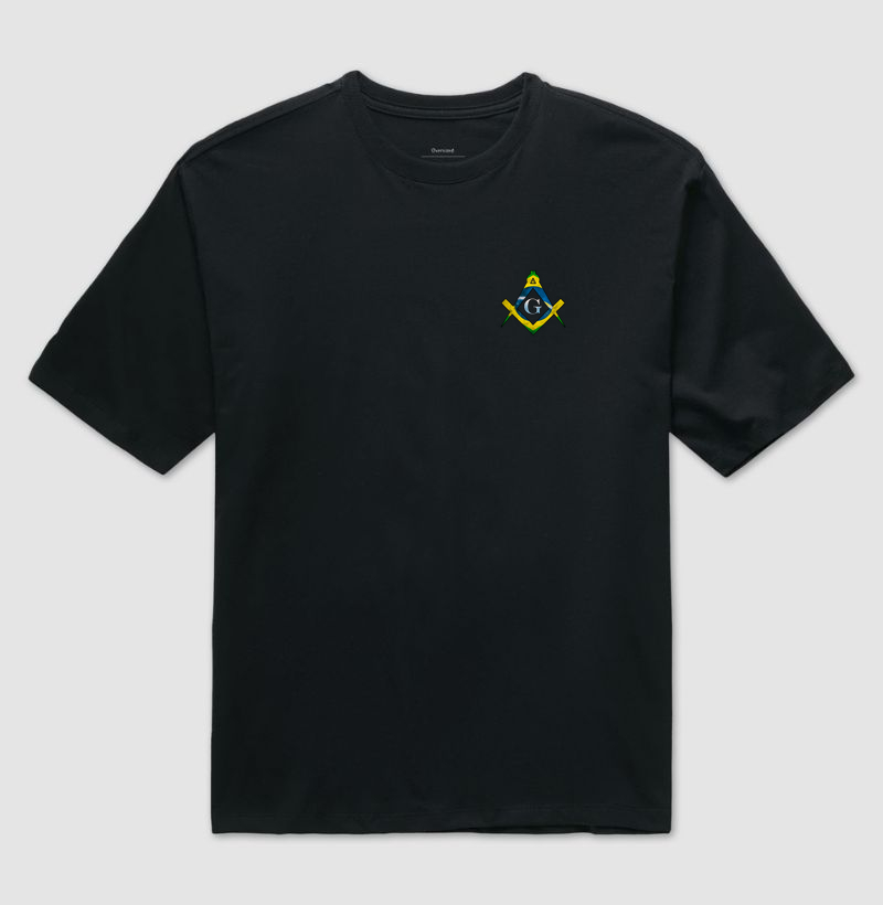 Oversized Esquadro e Compasso Brasil (Minimalista) - Mr. GADU
