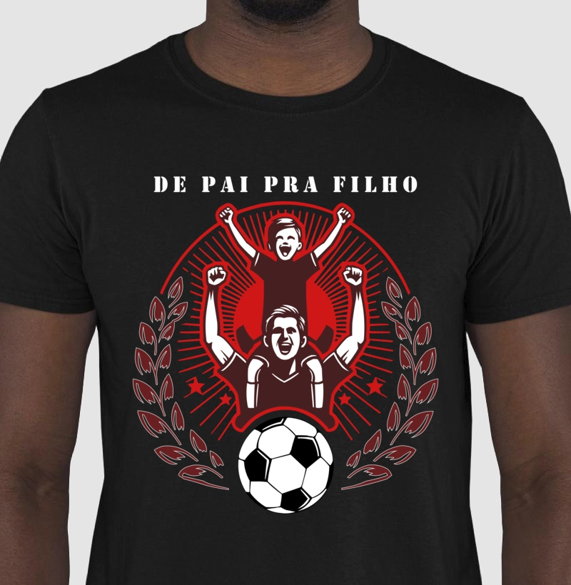 Camiseta De Pai Pra Filho - Vermelho