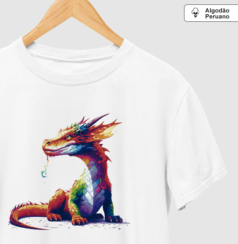 Camiseta Algodão Peruano Fúria Cromática - Camiseta Algodão Peruano