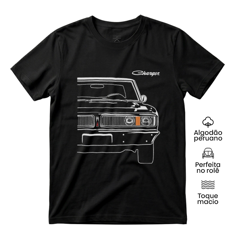 Frente Charger - Camiseta Algodão Peruano