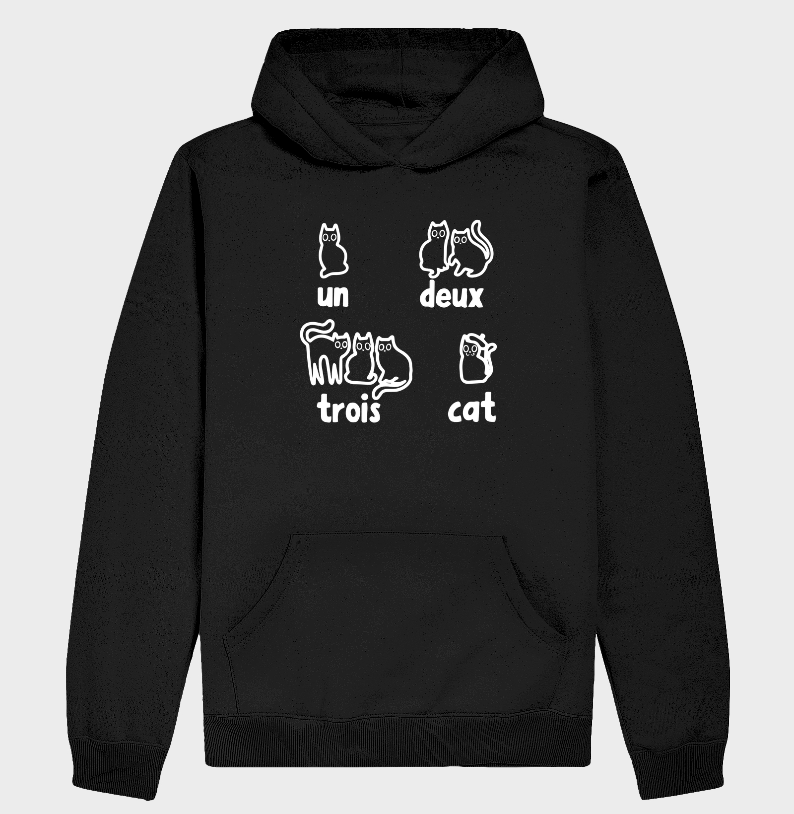 un deux trois cat - Hoodie Moletom