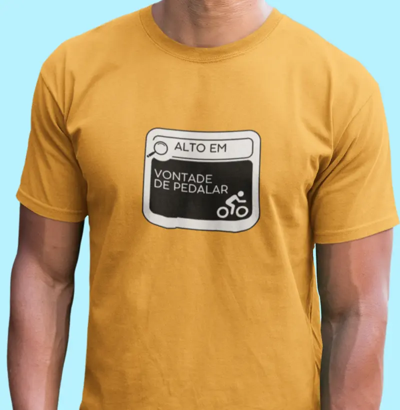 Alto em vontade de pedalar