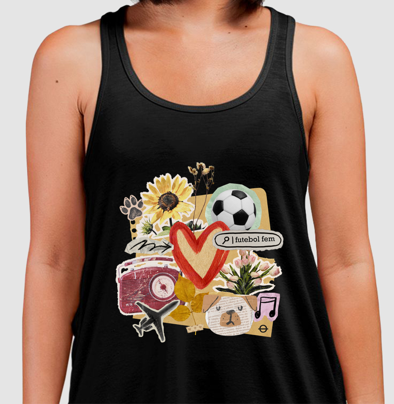 colagem futebol fem e outros amores cachorro