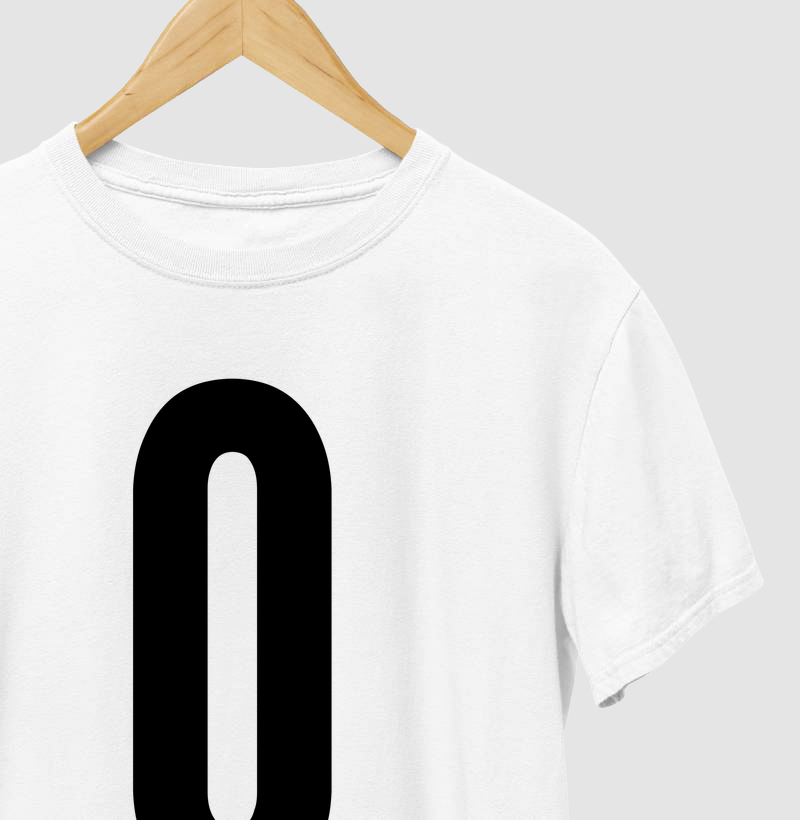 Camisa 0 DESCULPAS - LOGO Preto - TRENO