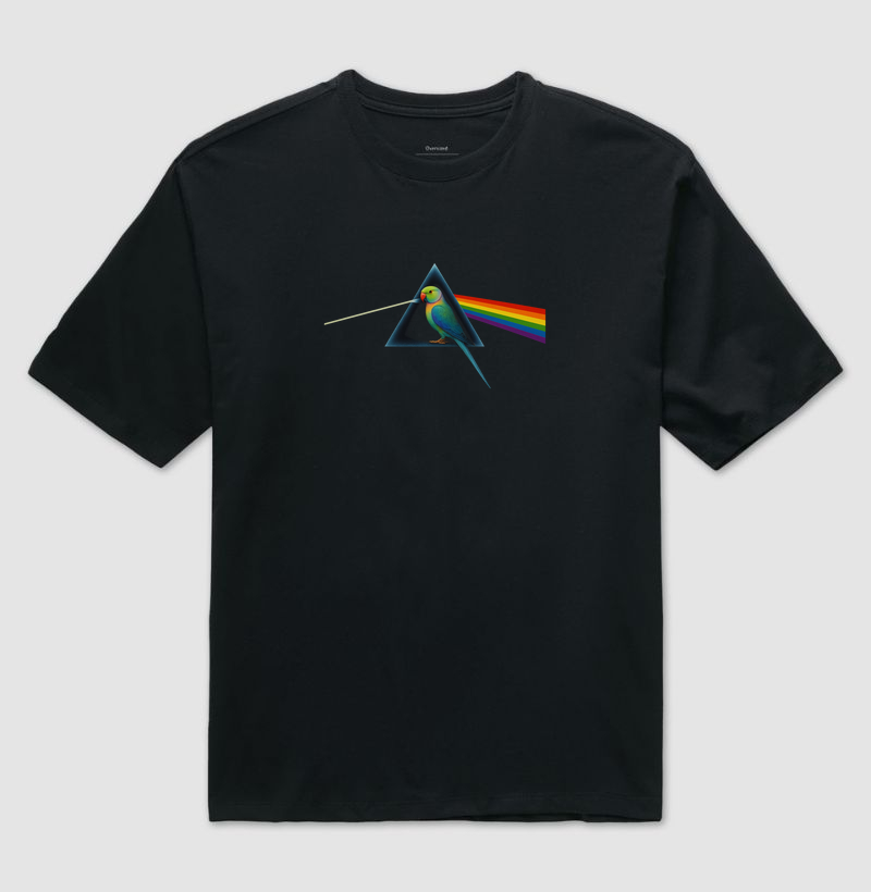 Camiseta Oversized Ringneck - Side of the Moon