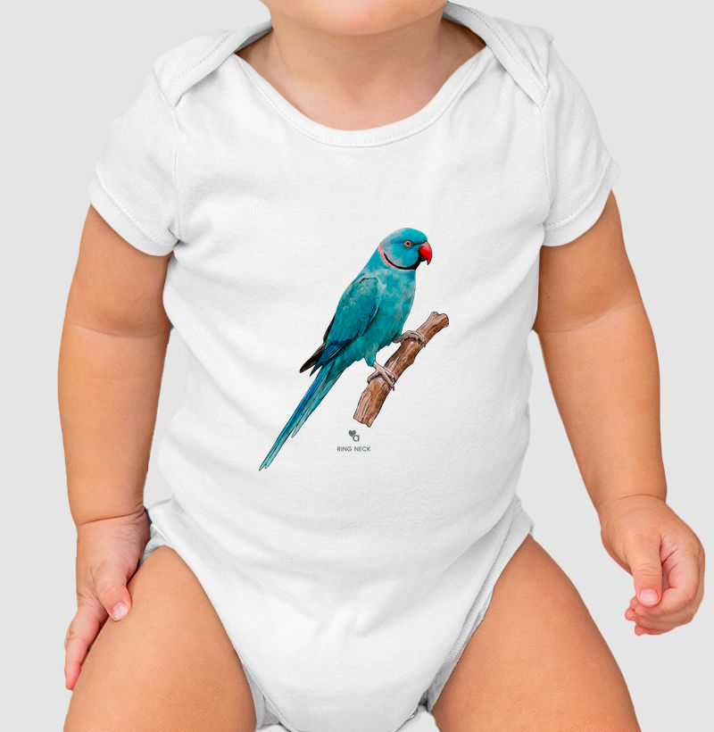 Aves - Ring Neck Azul - Body Infantil