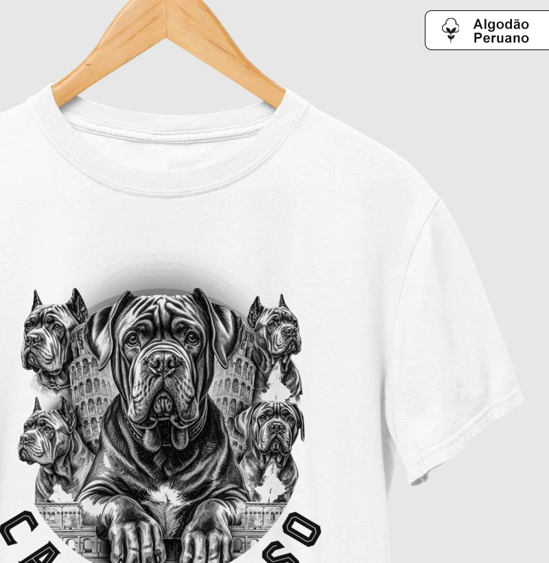 Camiseta Algodão Peruano Cane Corso Bandeira