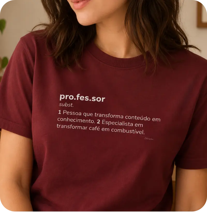 Camiseta Professor — Café em Combustível
