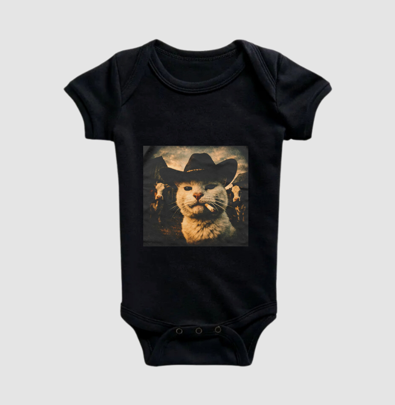 Camiseta premium Cowboy cat