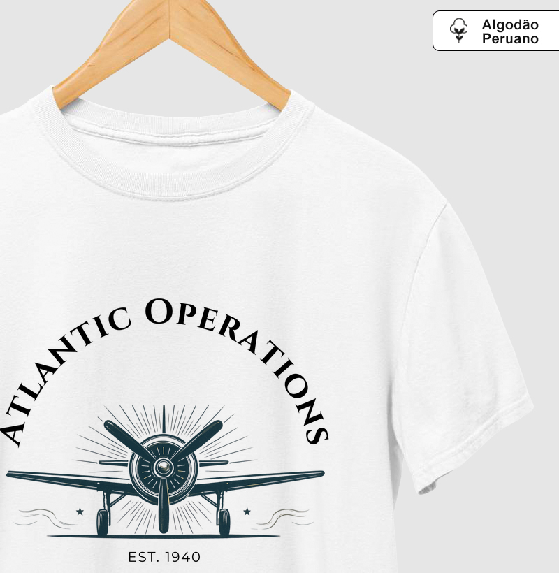 Camiseta Algodão Peruano Atlantic Operations