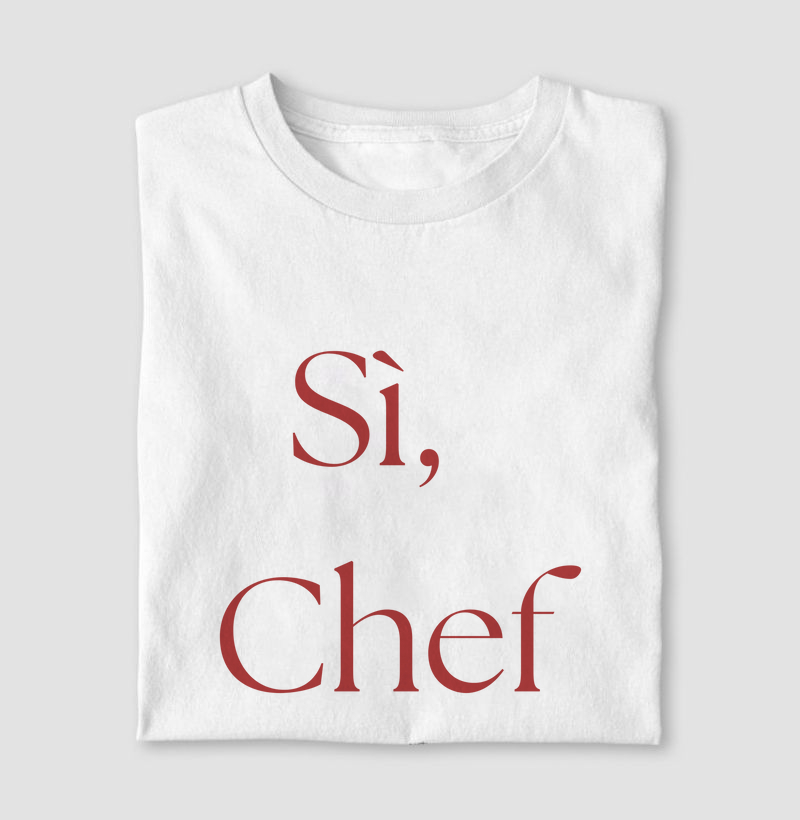 Camiseta Sì, Chef