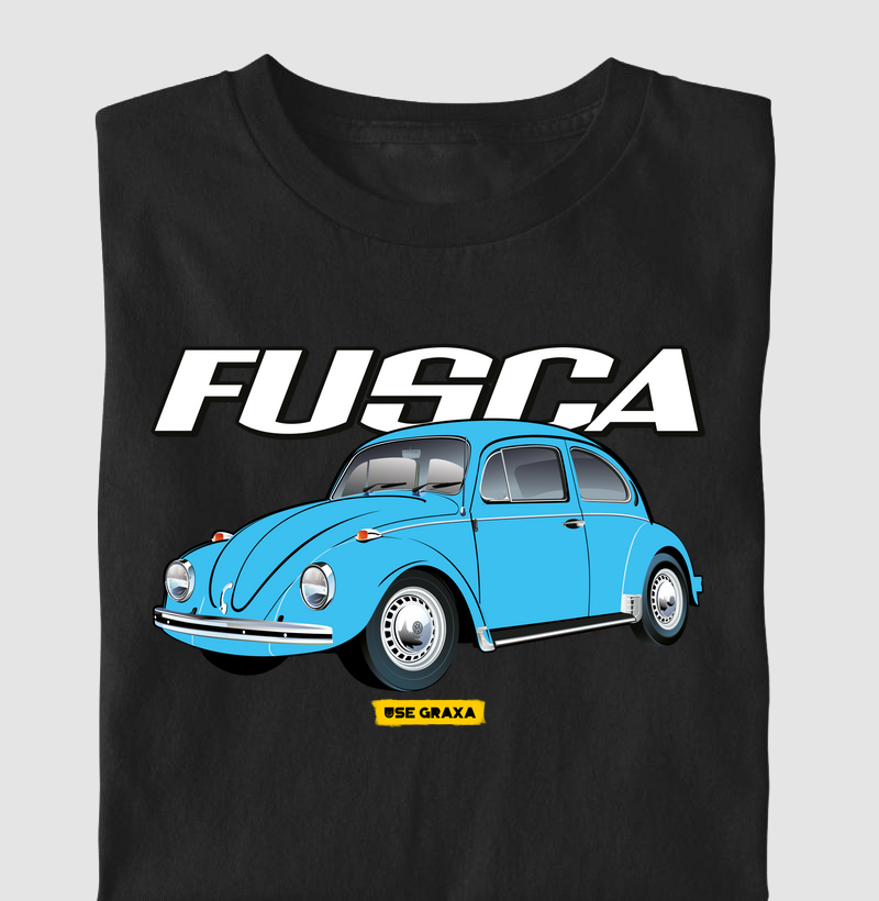 Fusca Azul Claro Escrita