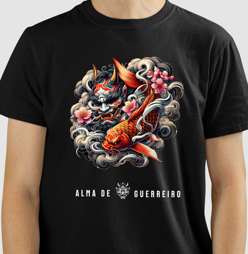 Camiseta Samurai Carpa - ADG Alma de Guerreiro
