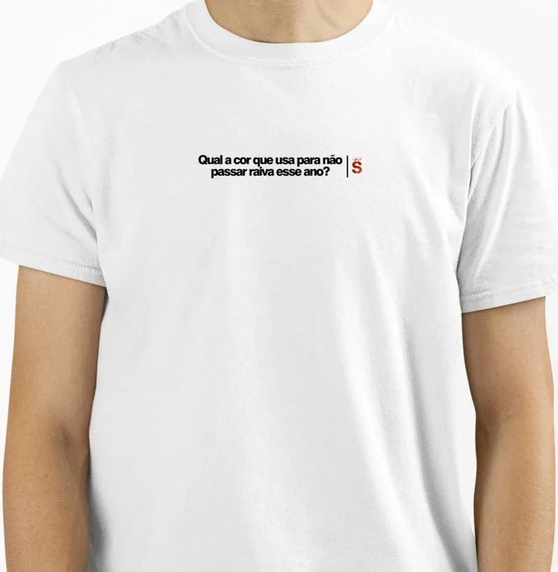 Qual a cor que usa para nao passar raiva esse ano Minimalist