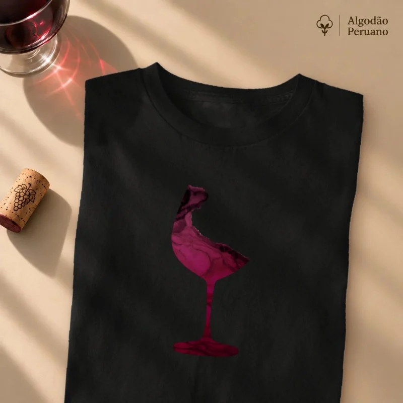 Camiseta Vinho Abstrata