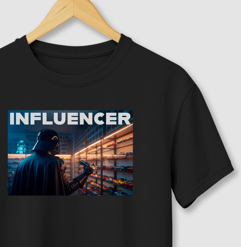 Camiseta influencer Dark Side Collector – edição lendária e limitada