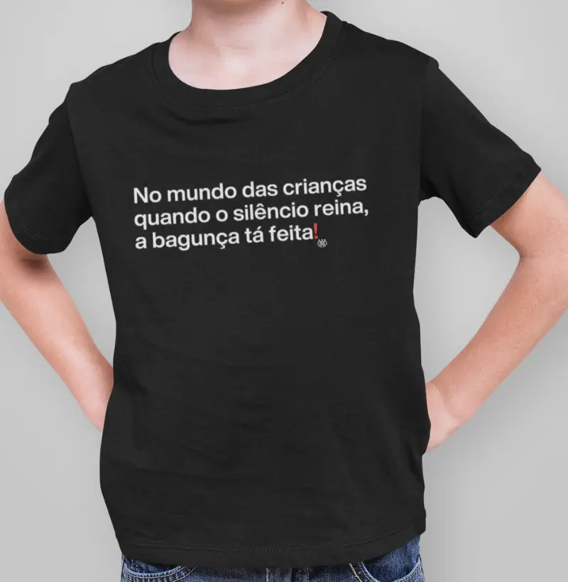 No mundo das crianças quando o silêncio reina a bagunça está feita infantil