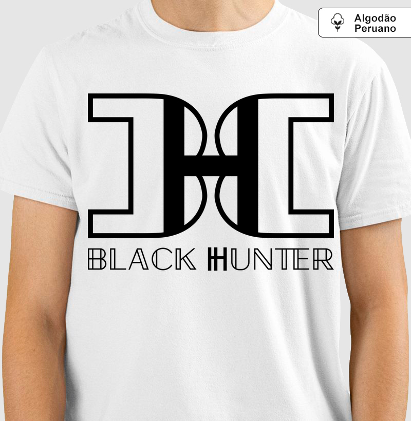 camiseta algodão peruano black hunter