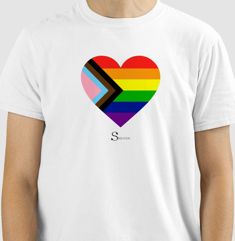 Camiseta - Orgulho - Coração Flag