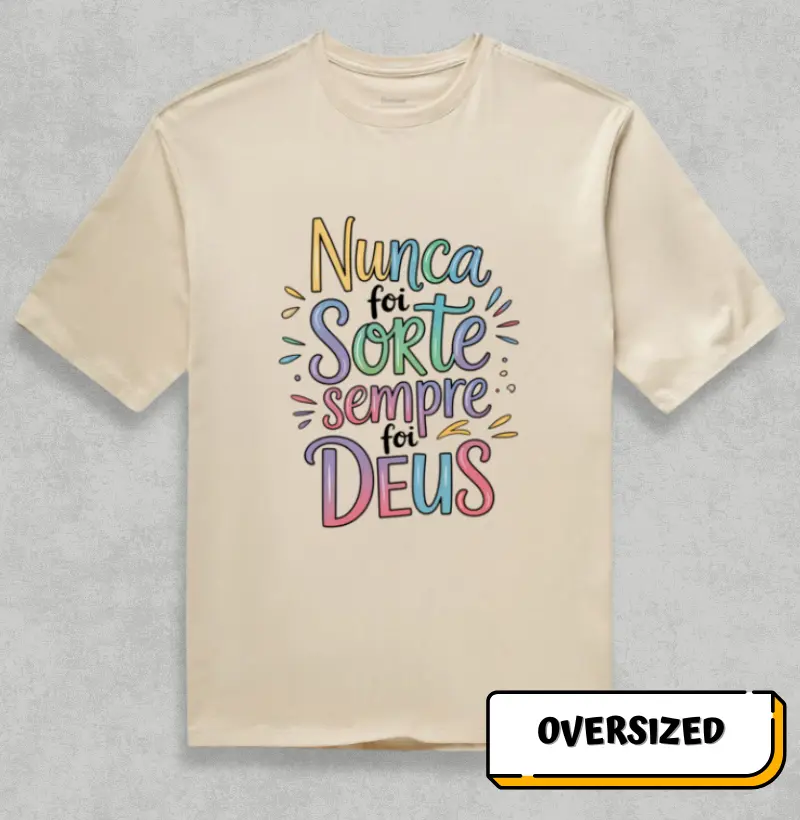 Nunca foi sorte sempre foi Deus