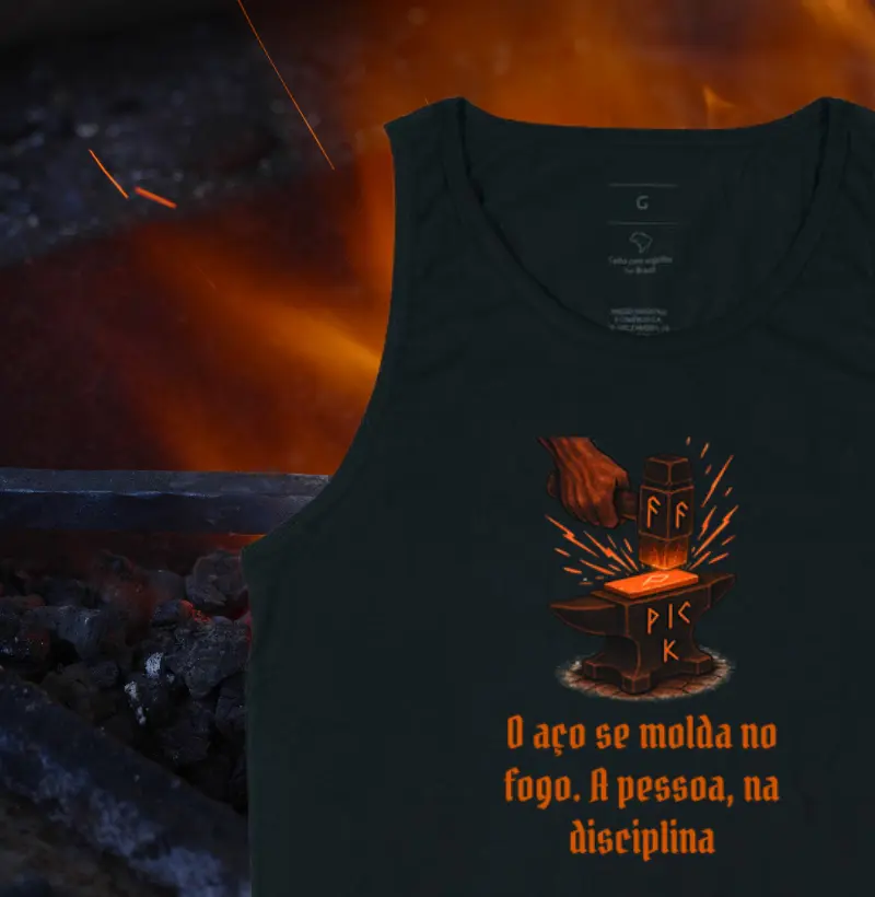 O aço se molda no fogo. A pessoa, na disciplina