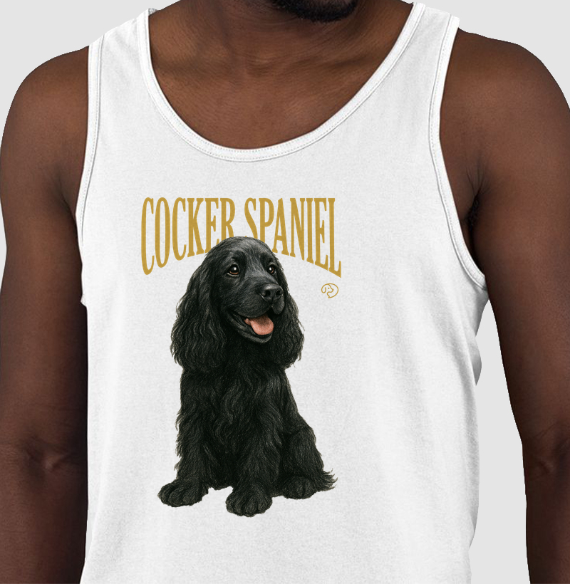 Cocker Spaniel Preto Vintage - Regata