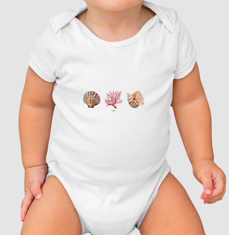 Trio do Mar - Body Infantil