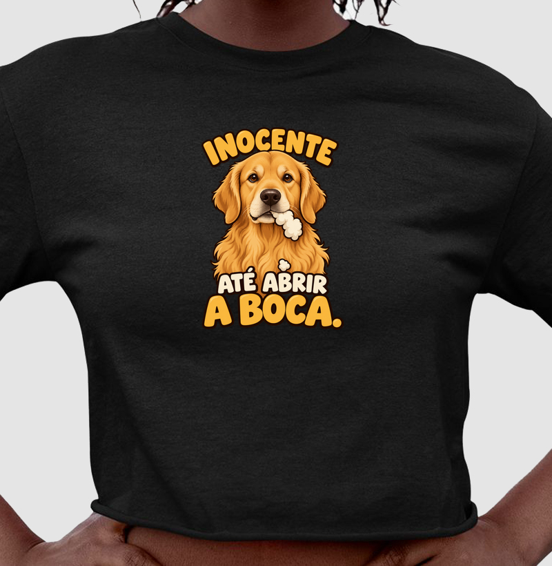 Inocente até abrir a boca.