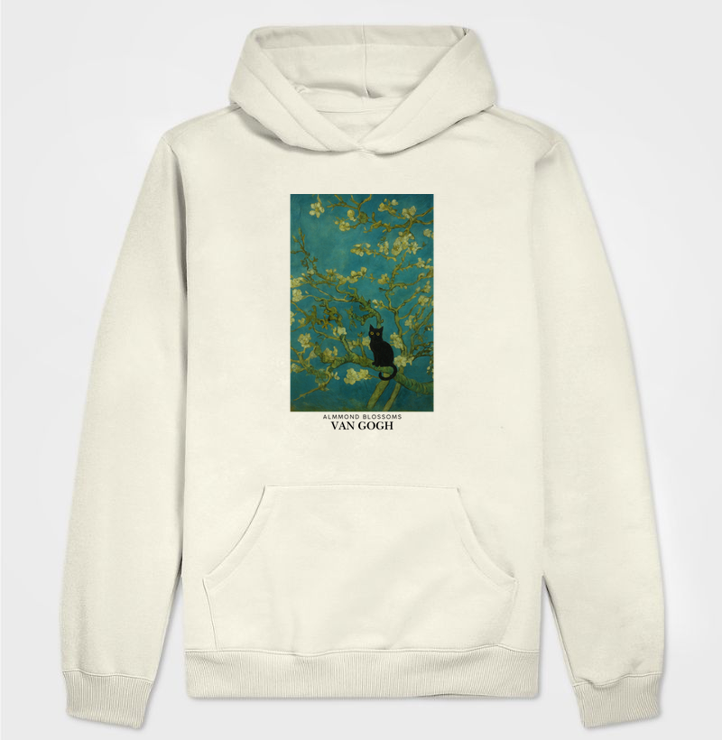 Almond Blossoms with Cat - Van Gogh
