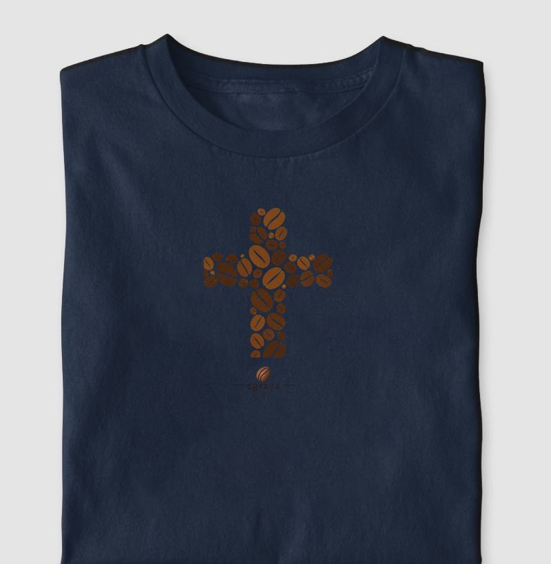 Camisetas Cruz grão de cafe 