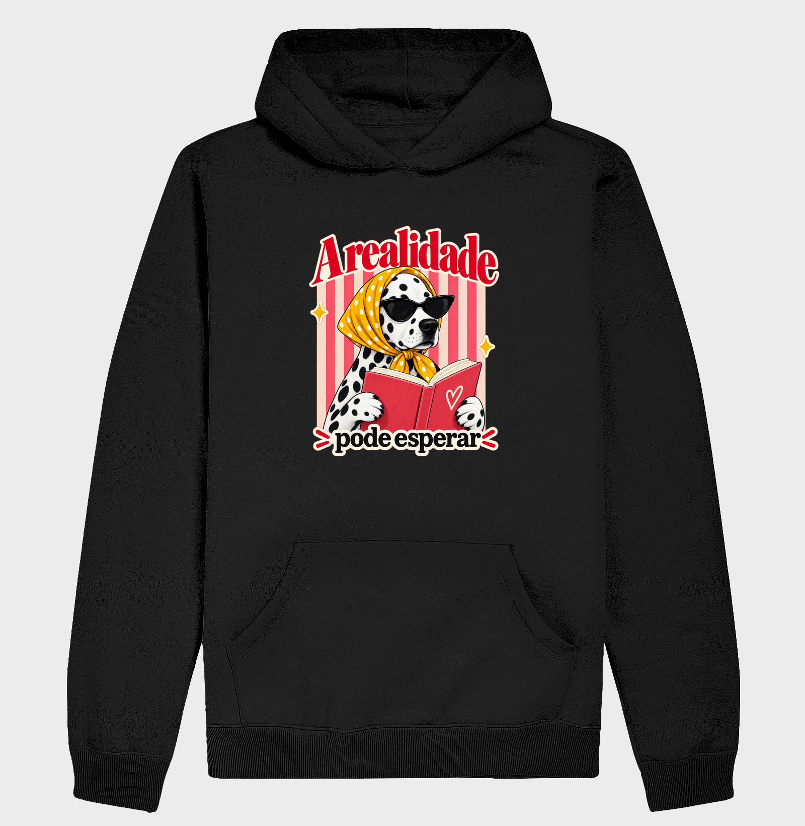 A Realidade Pode Esperar — Dog Reader - Hoodie Moletom