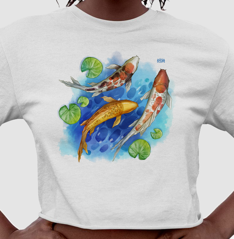 Cropped Carpas Koi Nishikigoi Colors