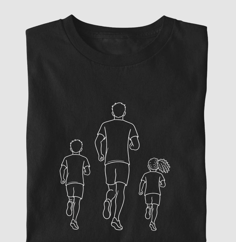 Camiseta corrida - Pai & Filhos C